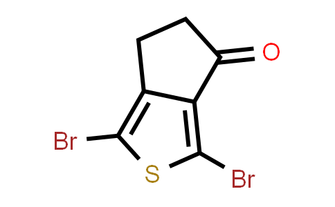 CAS No. 189179-69-9, 1,3-dibromo-5,6-dihydro-4H-cyclopenta[c]thiophen-4-one