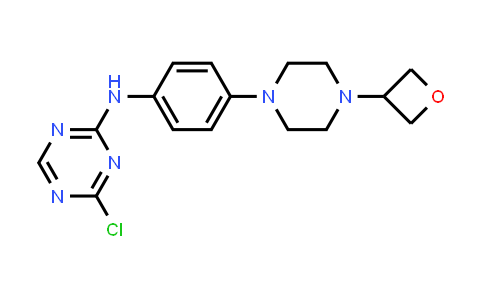 CAS No. 1893403-70-7, 4-Chloro-N-(4-(4-(oxetan-3-yl)piperazin-1-yl)phenyl)-1,3,5-triazin-2-amine