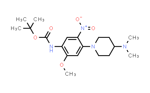 CAS No. 1894234-34-4, tert-Butyl (4-(4-(dimethylamino)piperidin-1-yl)-2-methoxy-5-nitrophenyl)carbamate