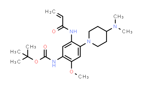 CAS No. 1894234-36-6, tert-Butyl N-(4-(4-(dimethylamino)piperidine-1-yl)-2-methoxy-5-(prop-2-enamido)phenyl)carbamate