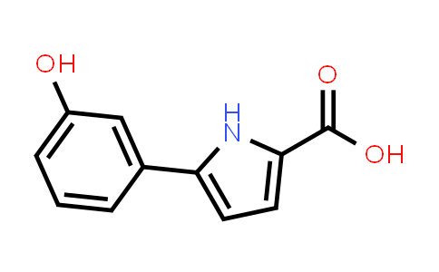 CAS No. 1894239-37-2, 5-(3-Hydroxyphenyl)-1H-pyrrole-2-carboxylic acid