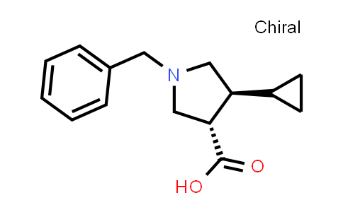 CAS No. 189506-90-9, (3S,4S)-1-Benzyl-4-cyclopropylpyrrolidine-3-carboxylic acid