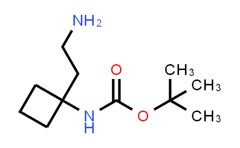 CAS No. 1895535-27-9, tert-Butyl N-[1-(2-aminoethyl)cyclobutyl]carbamate