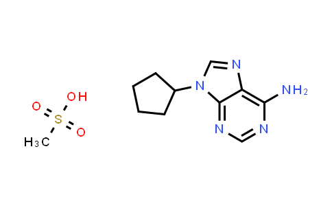 CAS No. 189639-09-6, 9-Cyclopentyladenine monomethanesulfonate