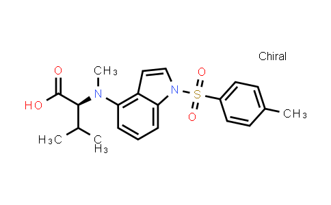 CAS No. 1897402-70-8, L-Valine, N-methyl-N-[1-[(4-methylphenyl)sulfonyl]-1H-indol-4-yl]-