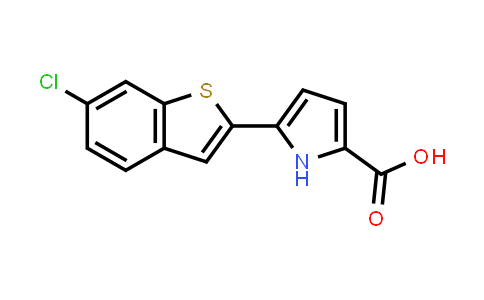 CAS No. 1897826-45-7, 5-(6-Chlorobenzo[b]thiophen-2-yl)-1H-pyrrole-2-carboxylic acid