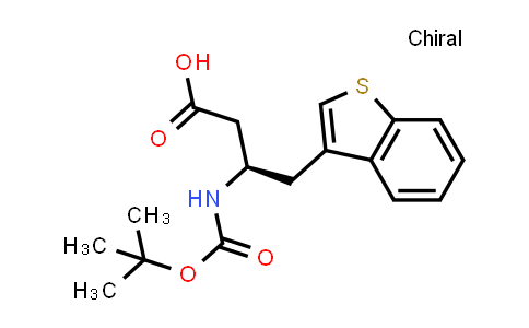 CAS No. 190190-48-8, (R)-4-(Benzo[b]thiophen-3-yl)-3-((tert-butoxycarbonyl)amino)butanoic acid