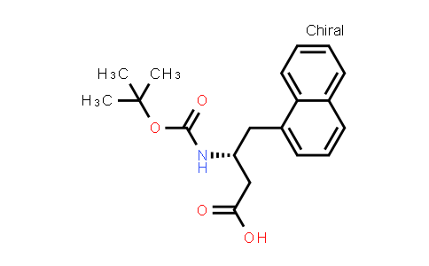 CAS No. 190190-49-9, (R)-3-((tert-Butoxycarbonyl)amino)-4-(naphthalen-1-yl)butanoic acid