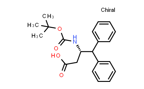 CAS No. 190190-50-2, (S)-3-((tert-Butoxycarbonyl)amino)-4,4-diphenylbutanoic acid
