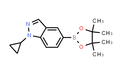 CAS No. 1902978-23-7, 1-Cyclopropyl-5-(4,4,5,5-tetramethyl-1,3,2-dioxaborolan-2-yl)-1H-indazole