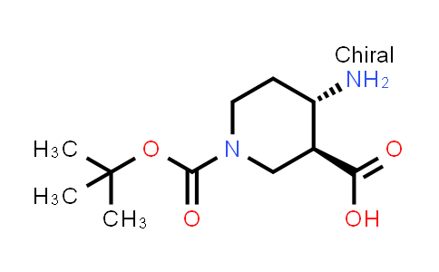 CAS No. 1903825-08-0, rel-(3S,4S)-4-Amino-1-(tert-butoxycarbonyl)piperidine-3-carboxylic acid