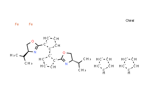 CAS No. 190601-12-8, (S,S'')-2,2''-Bis[(S)-4-isopropyloxazolin-2-yl]-1,1''-biferrocene