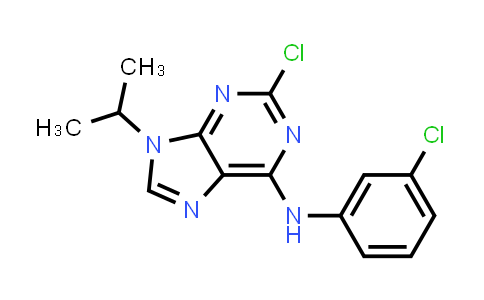 CAS No. 190654-78-5, 2-Chloro-N-(3-chlorophenyl)-9-isopropyl-9H-purin-6-amine