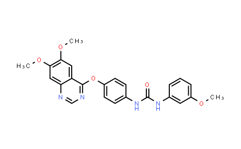 CAS No. 190727-99-2, Urea, N-[4-[(6,7-dimethoxy-4-quinazolinyl)oxy]phenyl]-N'-(3-methoxyphenyl)-