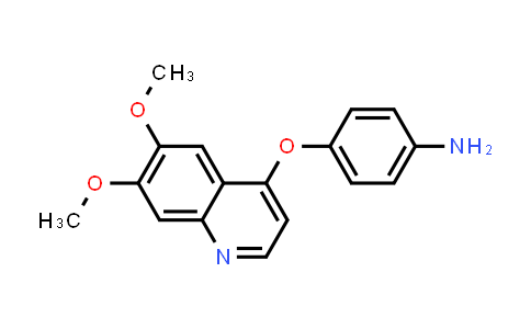 CAS No. 190728-25-7, 4-((6,7-Dimethoxyquinolin-4-yl)oxy)aniline