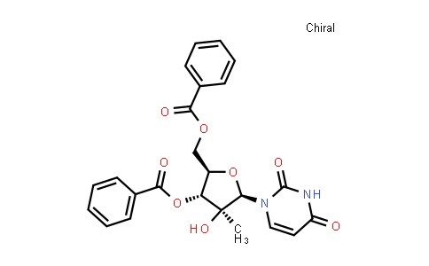 CAS No. 1910099-11-4, ((2R,3R,4S,5R)-3-(benzoyloxy)-5-(2,4-dioxo-3,4-dihydropyrimidin-1(2H)-yl)-4-hydroxy-4-methyltetrahydrofuran-2-yl)methyl benzoate