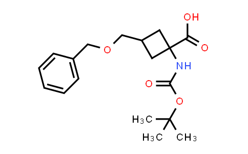 CAS No. 191110-91-5, 3-[(Benzyloxy)methyl]-1-{[(tert-butoxy)carbonyl]amino}cyclobutane-1-carboxylic acid