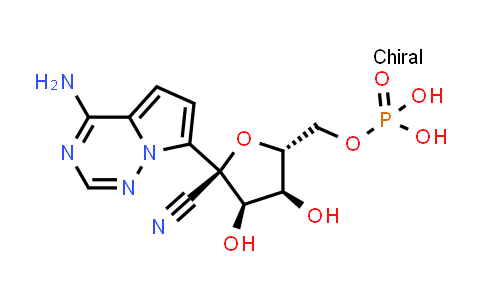 CAS No. 1911578-74-9, ((2R,3S,4R,5R)-5-(4-Aminopyrrolo[2,1-f][1,2,4]triazin-7-yl)-5-cyano-3,4-dihydroxytetrahydrofuran-2-yl)methyl dihydrogen phosphate