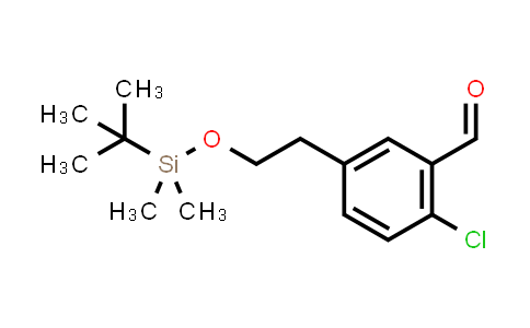 CAS No. 1911653-47-8, 5-(2-((tert-Butyldimethylsilyl)oxy)ethyl)-2-chlorobenzaldehyde