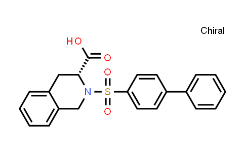 CAS No. 191326-92-8, (R)-2-([1,1'-Biphenyl]-4-ylsulfonyl)-1,2,3,4-tetrahydroisoquinoline-3-carboxylic acid