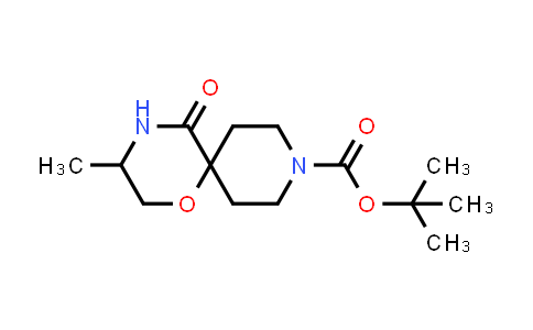CAS No. 1914988-99-0, tert-Butyl 3-methyl-5-oxo-1-oxa-4,9-diazaspiro[5.5]undecane-9-carboxylate
