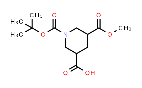 CAS No. 191544-71-5, 1-[(tert-Butoxy)carbonyl]-5-(methoxycarbonyl)piperidine-3-carboxylic acid