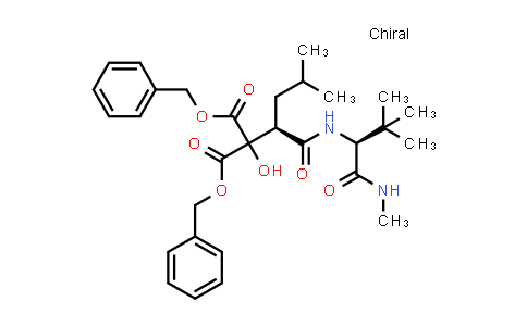 CAS No. 191792-11-7, Dibenzyl 2-((R)-1-(((S)-3,3-dimethyl-1-(methylamino)-1-oxobutan-2-yl)amino)-4-methyl-1-oxopentan-2-yl)-2-hydroxymalonate