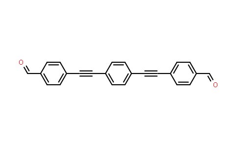 CAS No. 192188-70-8, 4,4'-(1,4-Phenylenebis(ethyne-2,1-diyl))dibenzaldehyde