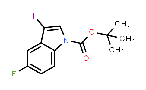 CAS No. 192189-13-2, tert-Butyl 5-fluoro-3-iodo-1H-indole-1-carboxylate