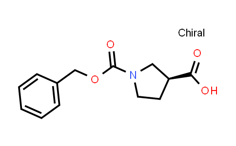 CAS No. 192214-00-9, (S)-1-Cbz-pyrrolidine-3-carboxylic acid