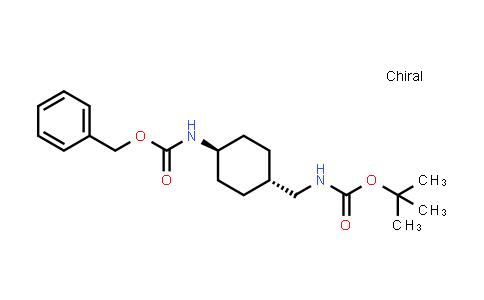 CAS No. 192323-61-8, tert-Butyl ((trans-4-(((benzyloxy)carbonyl)amino)cyclohexyl)methyl)carbamate