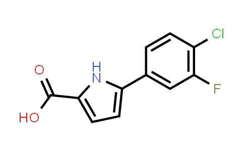 CAS No. 1923237-27-7, 5-(4-Chloro-3-fluorophenyl)-1H-pyrrole-2-carboxylic acid