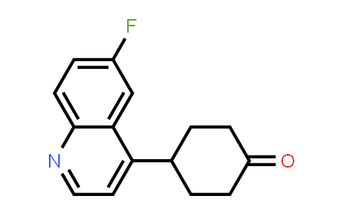 CAS No. 1923836-99-0, 4-(6-Fluoroquinolin-4-yl)cyclohexan-1-one