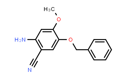 CAS No. 192869-57-1, Benzonitrile, 2-amino-4-methoxy-5-(phenylmethoxy)-