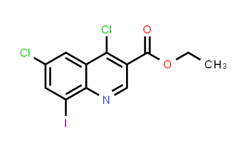CAS No. 1929361-06-7, Ethyl 4,6-dichloro-8-iodoquinoline-3-carboxylate