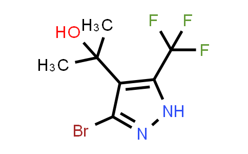 CAS No. 1929549-10-9, 2-(3-Bromo-5-(trifluoromethyl)-1H-pyrazol-4-yl)propan-2-ol
