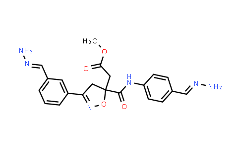 CAS No. 193003-92-8, 5-Isoxazoleacetic acid, 3-[3-(aminoiminomethyl)phenyl]-5-[[[4-(aminoiminomethyl)phenyl]amino]carbonyl]-4,5-dihydro-, methyl ester
