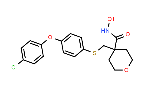 CAS No. 193021-88-4, 4-((4-(4-Chlorophenoxy)phenylthio)methyl)-N-hydroxytetrahydro-2H-pyran-4-carboxamide