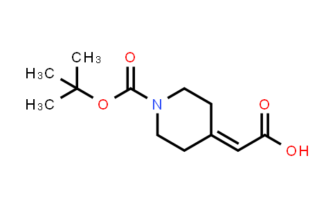 CAS No. 193085-24-4, 1-Boc-Piperidin-4-ylideneacetic acid