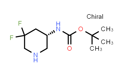CAS No. 1932109-72-2, tert-Butyl (S)-(5,5-difluoropiperidin-3-yl)carbamate