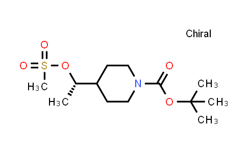 CAS No. 1932520-97-2, (S)-tert-butyl 4-(1-((methylsulfonyl)oxy)ethyl)piperidine-1-carboxylate