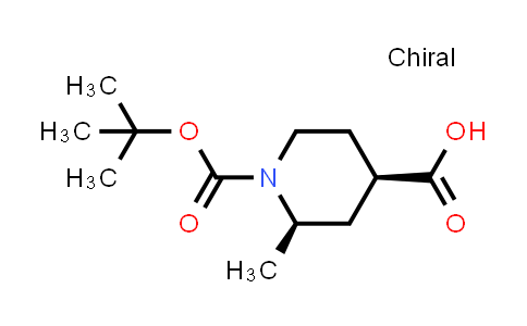 CAS No. 1932555-95-7, (2R,4R)-1-[(tert-Butoxy)carbonyl]-2-methylpiperidine-4-carboxylic acid