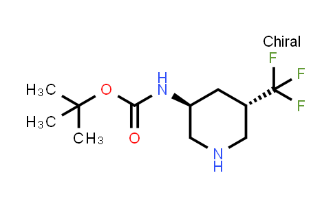CAS No. 1932795-01-1, tert-Butyl ((3S,5S)-5-(trifluoromethyl)piperidin-3-yl)carbamate