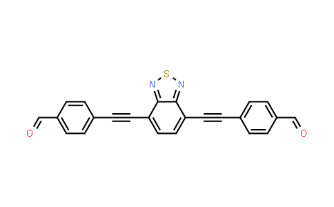 CAS No. 1933562-00-5, 4,4'-(Benzo[c][1,2,5]thiadiazole-4,7-diylbis(ethyne-2,1-diyl))dibenzaldehyde