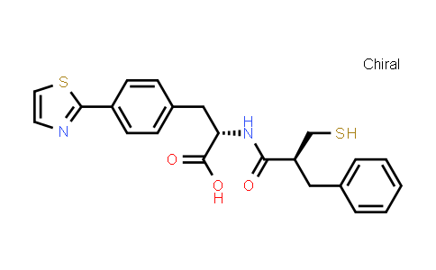 CAS No. 193420-09-6, L-Phenylalanine, N-[(2S)-2-(mercaptomethyl)-1-oxo-3-phenylpropyl]-4-(2-thiazolyl)-