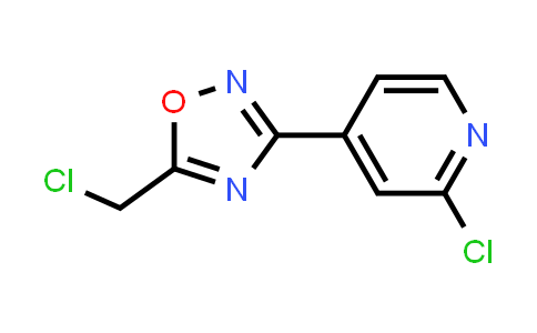 CAS No. 1934524-37-4, 5-(Chloromethyl)-3-(2-chloropyridin-4-yl)-1,2,4-oxadiazole