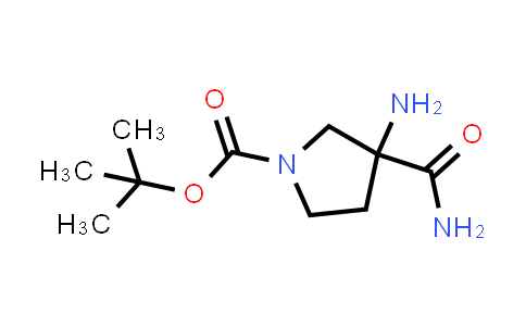 CAS No. 1934856-64-0, tert-Butyl 3-amino-3-carbamoylpyrrolidine-1-carboxylate