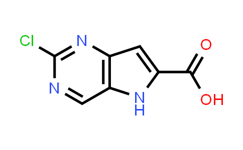 CAS No. 1935150-77-8, 2-Chloro-5H-pyrrolo[3,2-d]pyrimidine-6-carboxylic acid