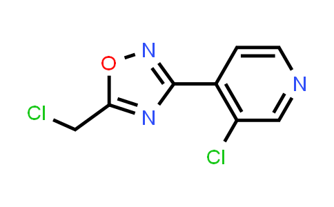 CAS No. 1935226-90-6, 5-(Chloromethyl)-3-(3-chloropyridin-4-yl)-1,2,4-oxadiazole