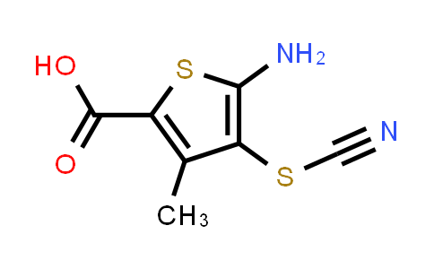 CAS No. 1935350-67-6, 5-Amino-3-methyl-4-thiocyanatothiophene-2-carboxylic acid
